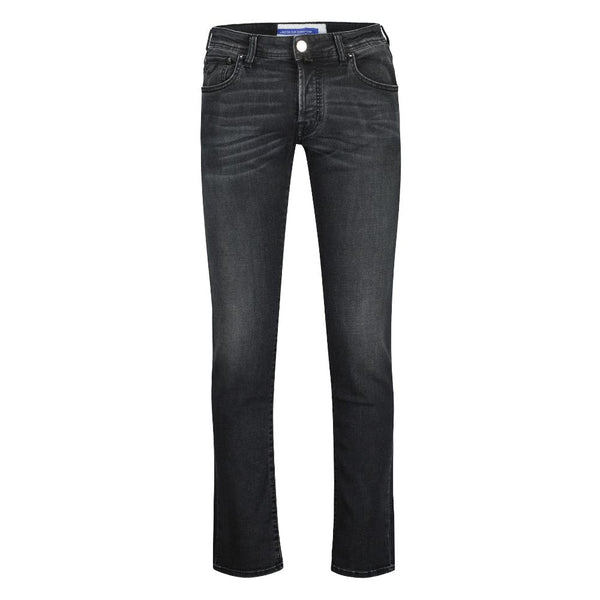 Black Cotton Jeans & Pant