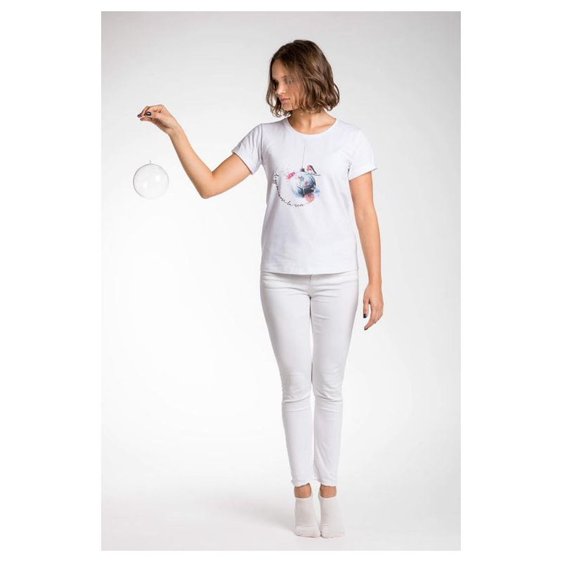 White Viscose Tops & T-Shirt