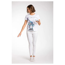 White Viscose Tops & T-Shirt