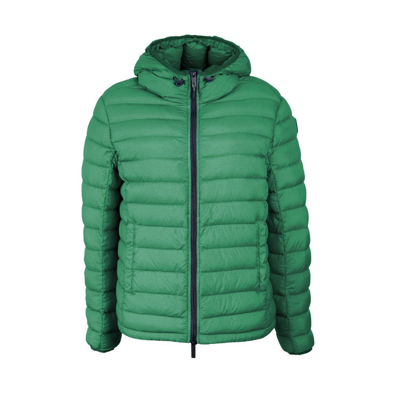 Green Nylon Jackets & Coat