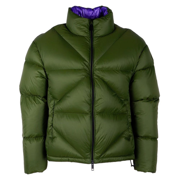 Green Nylon Jackets & Coat