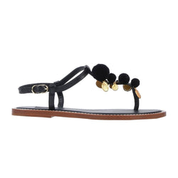 Black Leather Sandal