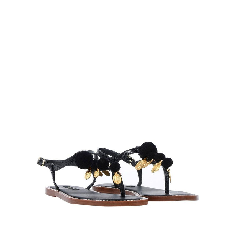 Black Leather Sandal