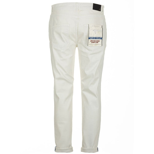 White Cotton Jeans & Pant