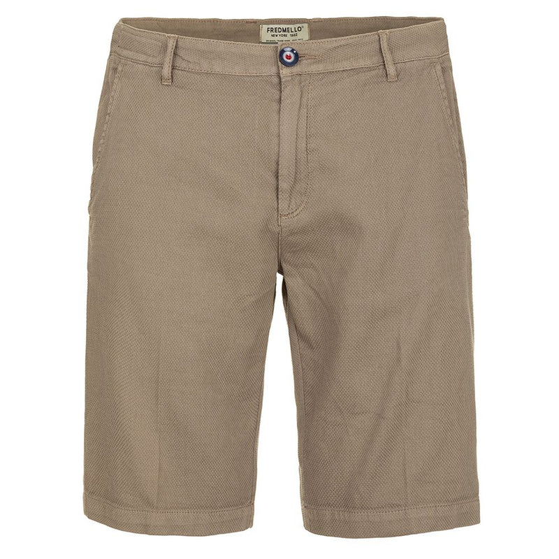 Beige Cotton Short