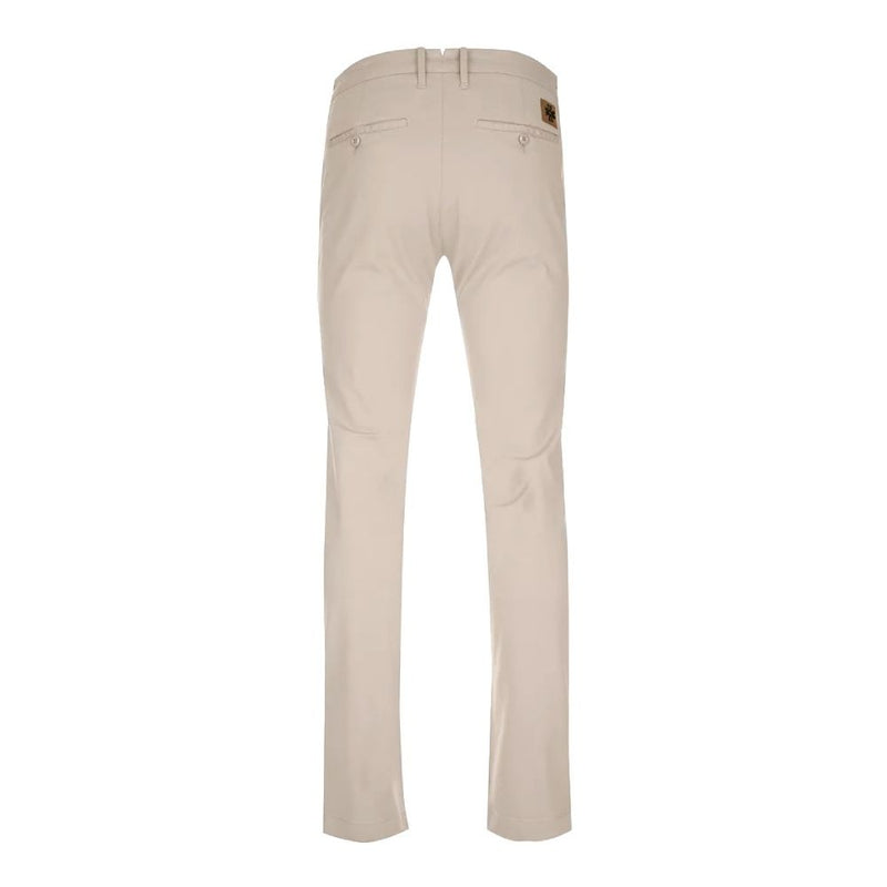 Beige Cotton Jeans & Pant