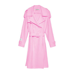 Pink Polyester Jackets & Coat