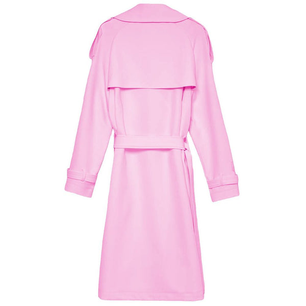 Pink Polyester Jackets & Coat