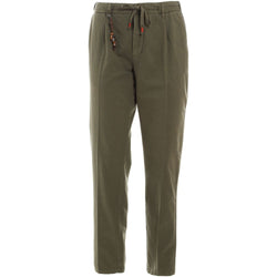 Green Cotton Jeans & Pant