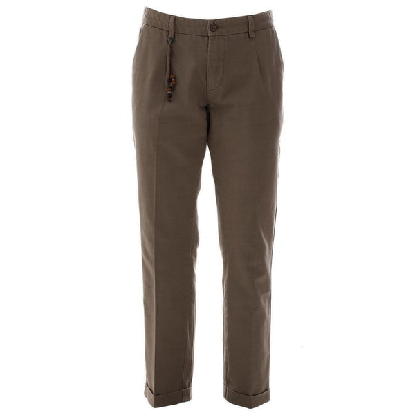 Brown Cotton Jeans & Pant