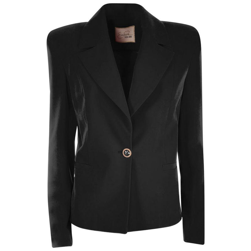 Black Polyester Suits & Blazer