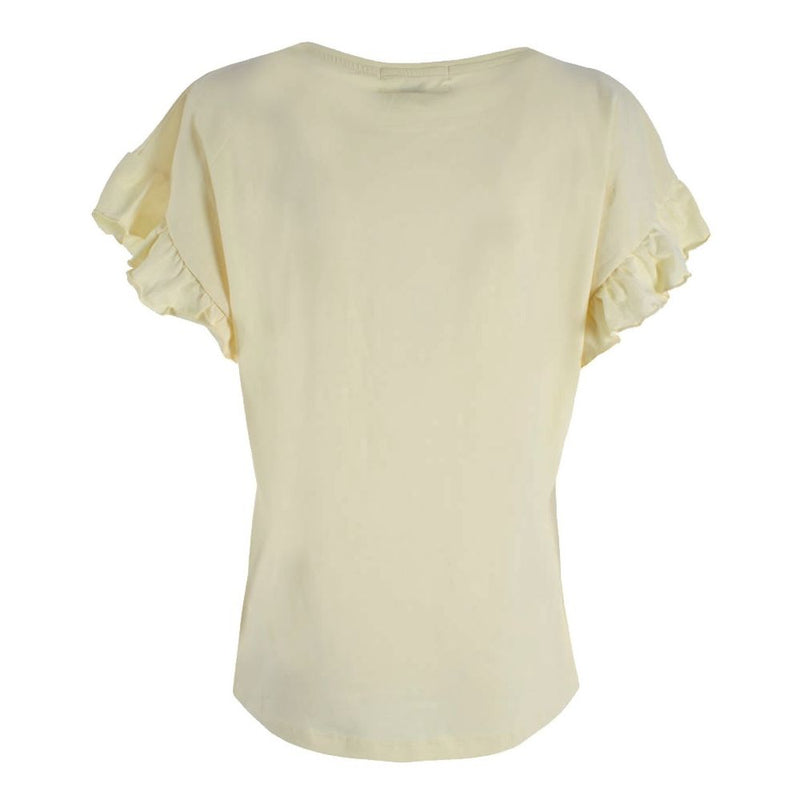 Yellow Cotton Tops & T-Shirt