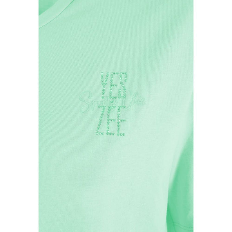 Green Cotton Tops & T-Shirt