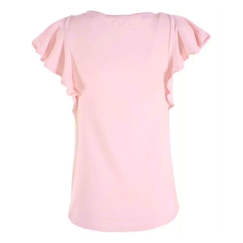 Pink Cotton Tops & T-Shirt