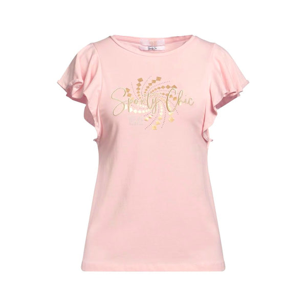 Pink Cotton Tops & T-Shirt