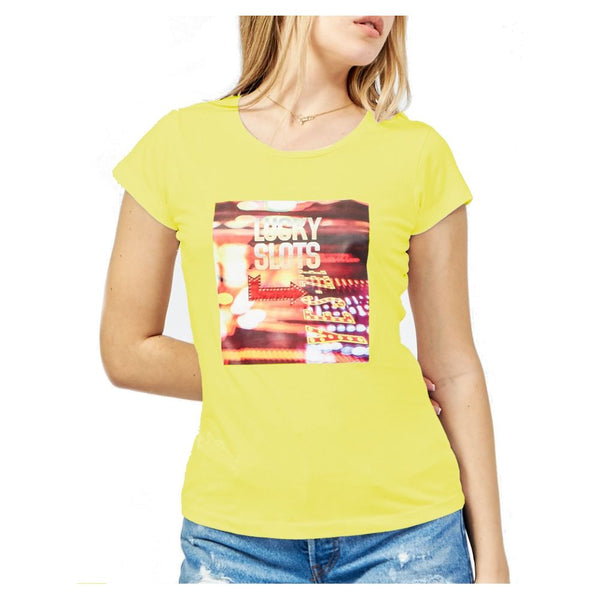 Yellow Cotton Tops & T-Shirt