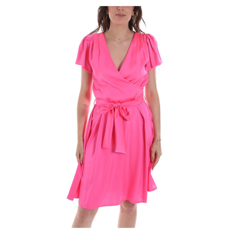 Fuchsia Polyester Dress