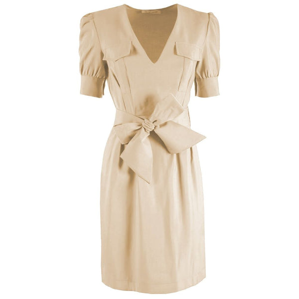 Beige Viscose Dress
