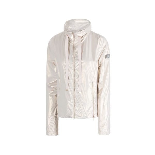 White Nylon Jackets & Coat