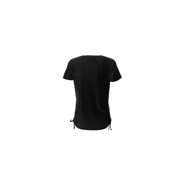 Black Cotton Tops & T-Shirt