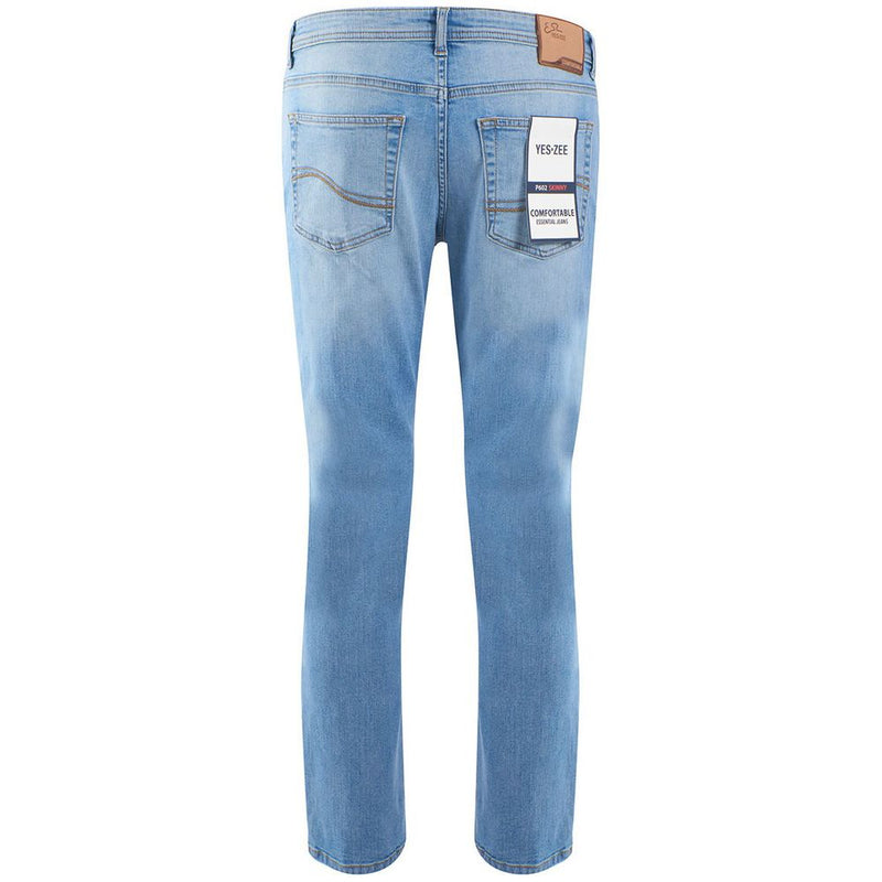 Light Blue Cotton Jeans & Pant