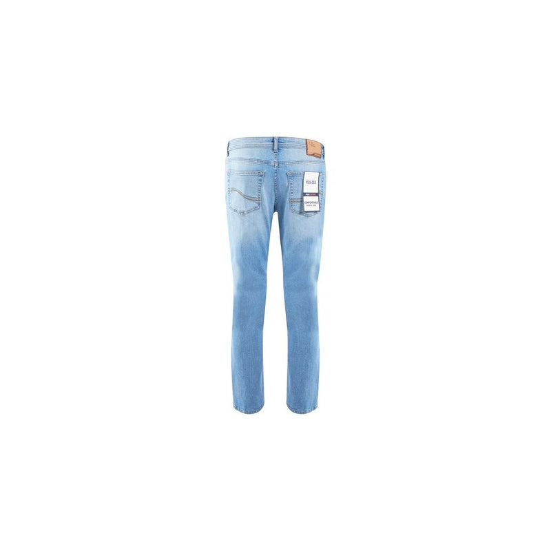 Light Blue Cotton Jeans & Pant