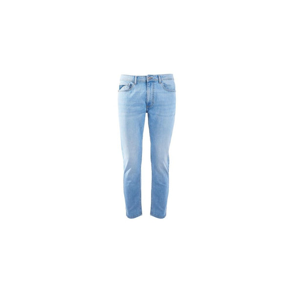 Light Blue Cotton Jeans & Pant