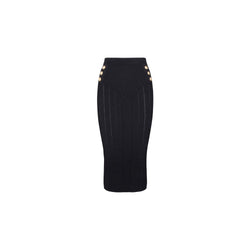 Black Viscose Skirt