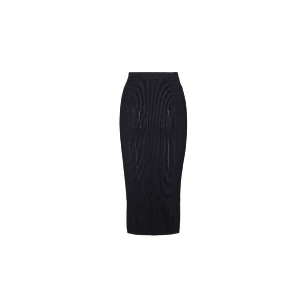 Black Viscose Skirt