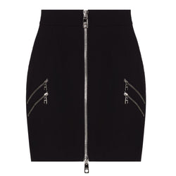 Black Polyester Skirt