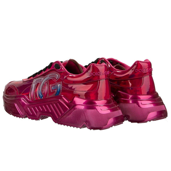 Fuchsia Leather Sneaker