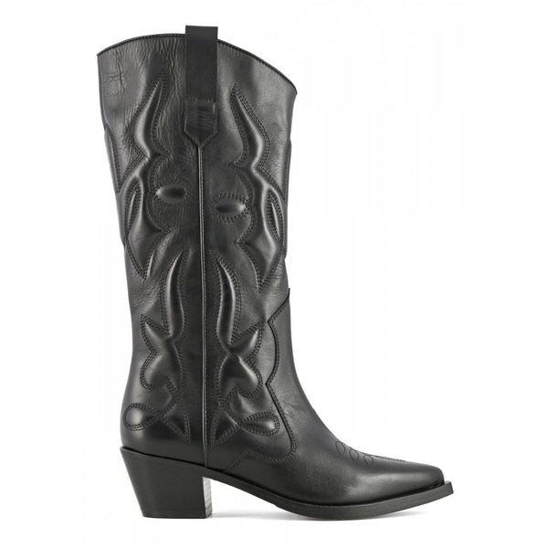 Black Leather Boot