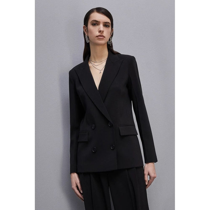 Black Polyester Suits & Blazer