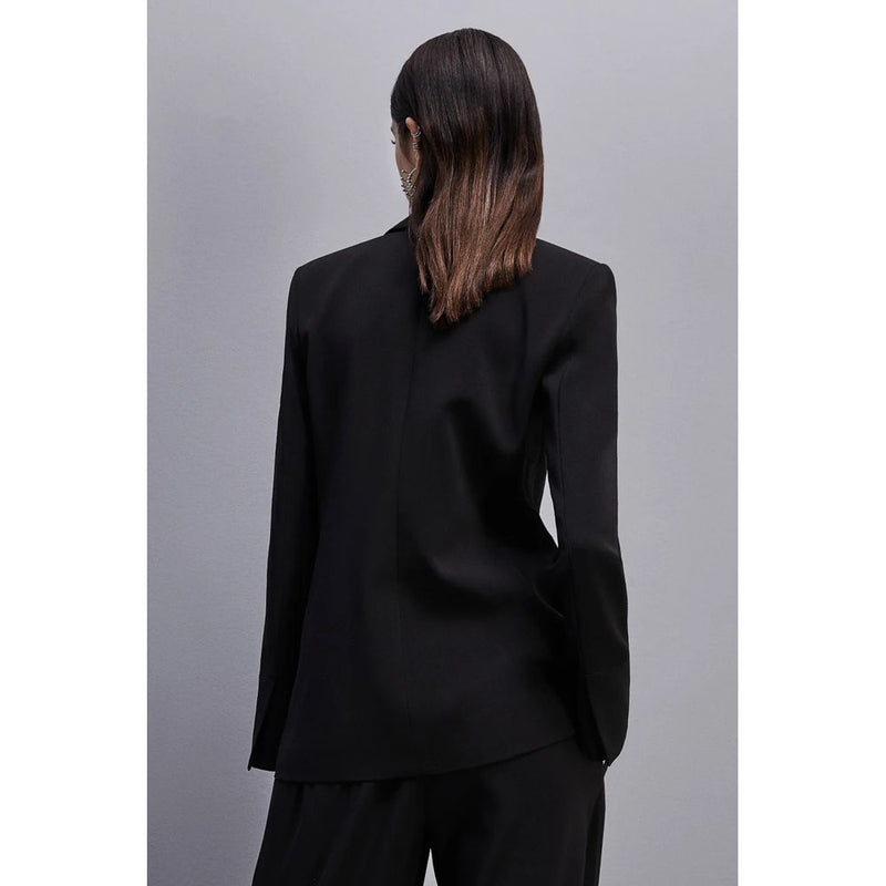 Black Polyester Suits & Blazer