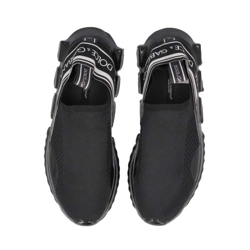 Black Polyester Sneaker