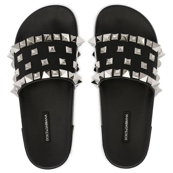 Black Cotton Termoplastica Sandal