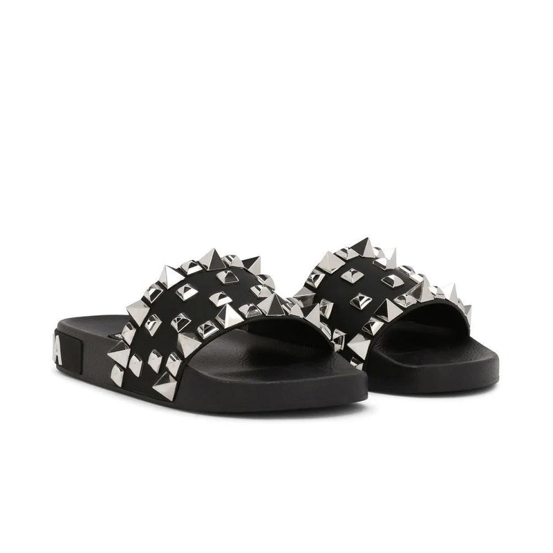 Black Cotton Termoplastica Sandal