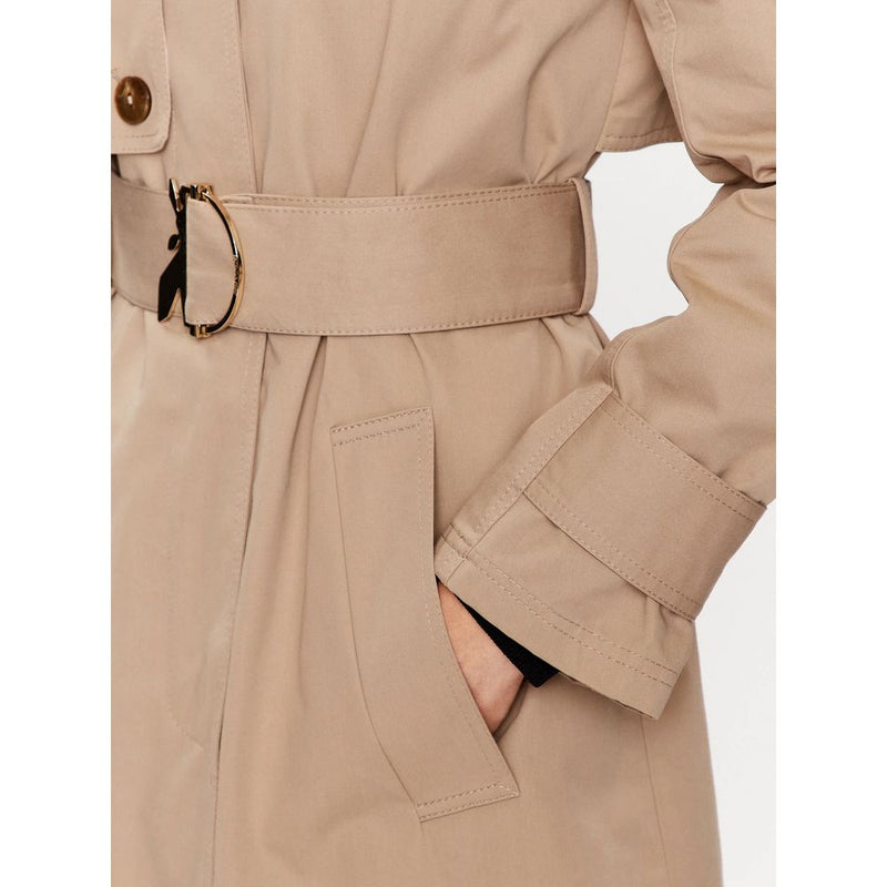 Beige Cotton Jackets & Coat