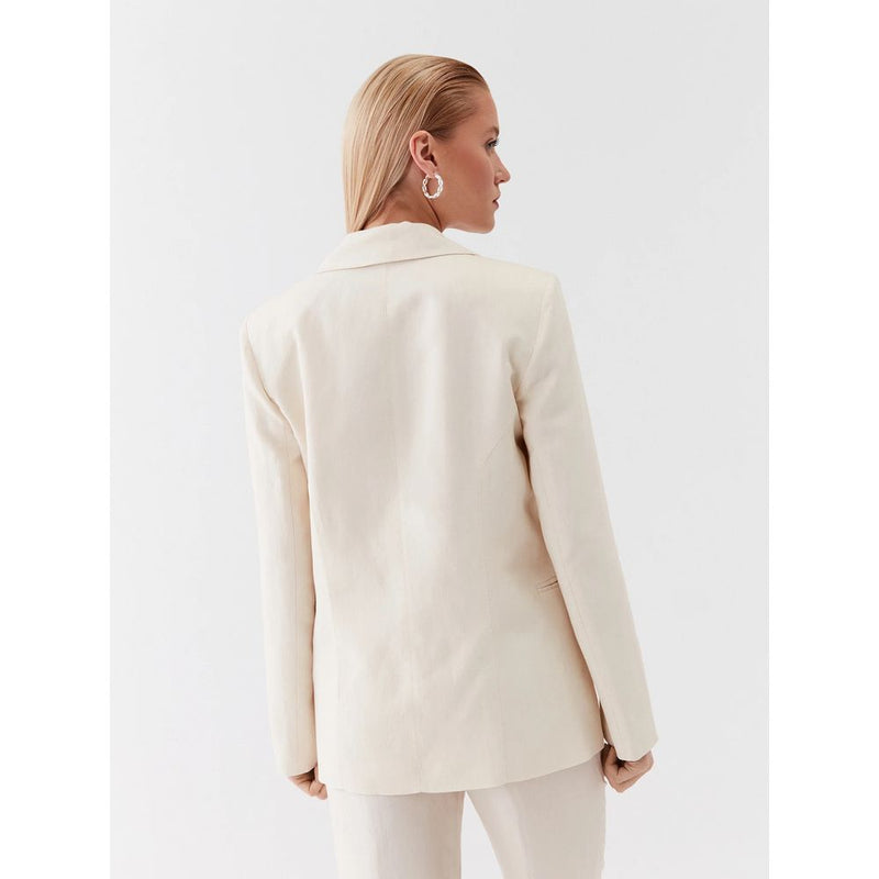 White Viscose Suits & Blazer