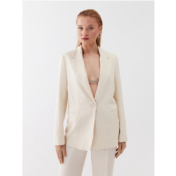 White Viscose Suits & Blazer