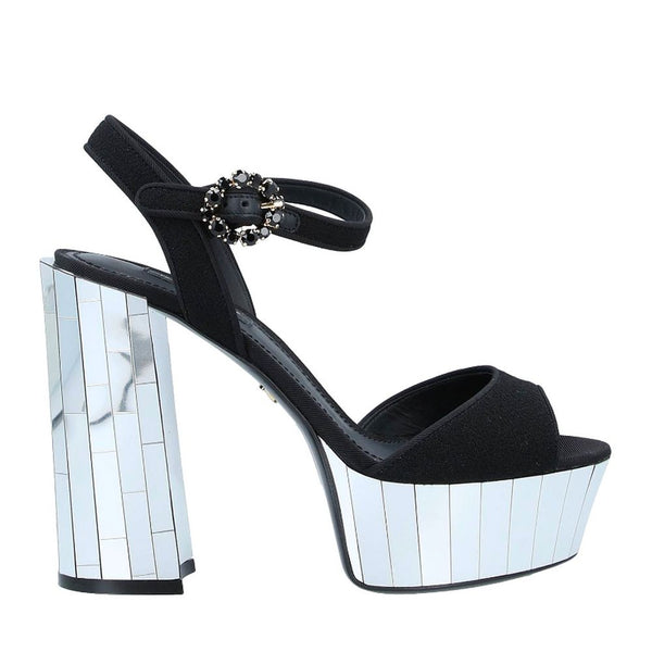 Black Silk Sandal