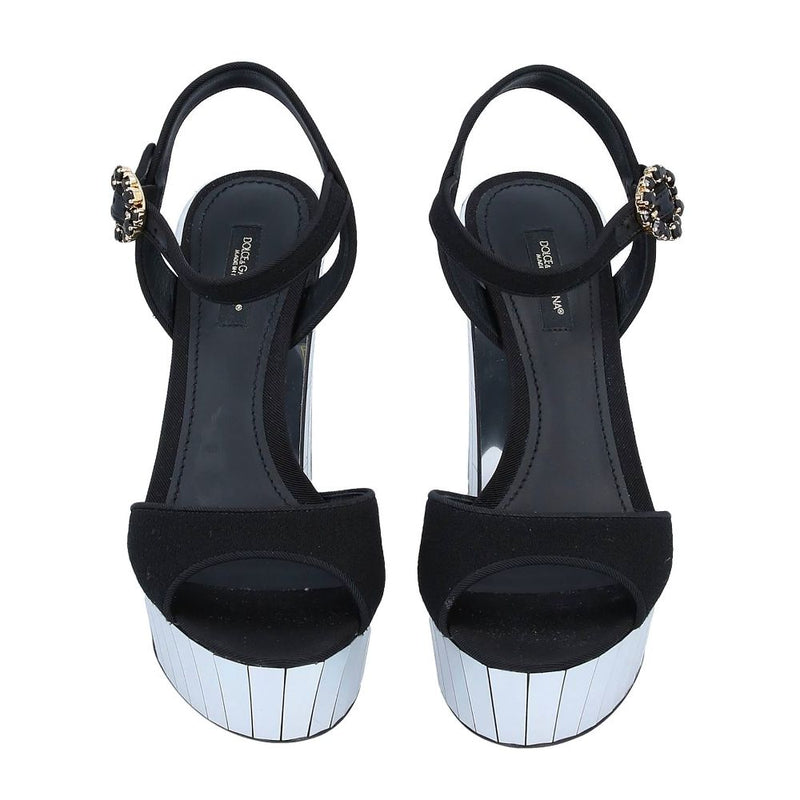 Black Silk Sandal