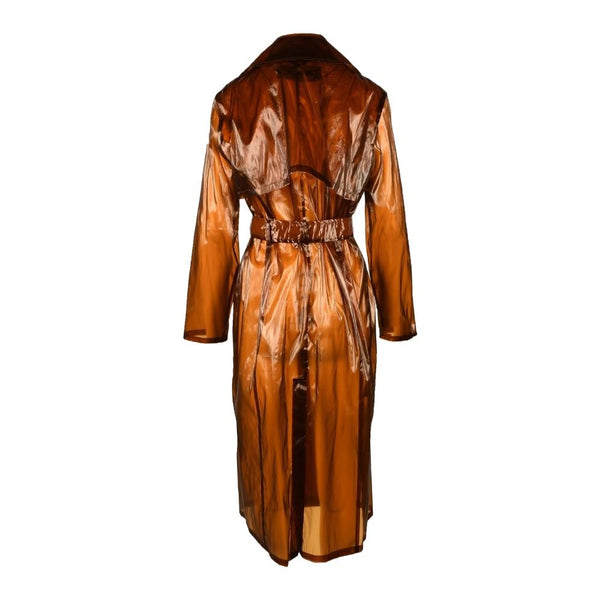 Brown Polyester Jackets & Coat