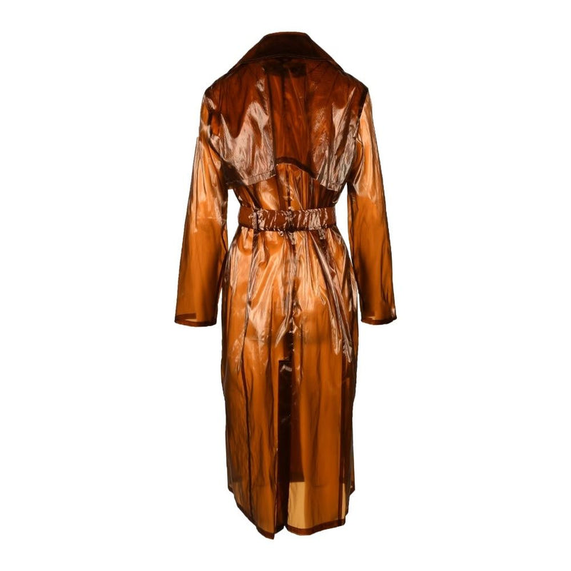 Brown Polyester Jackets & Coat