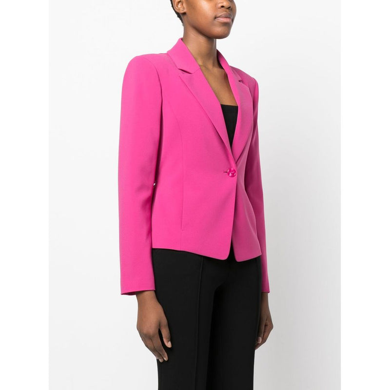 Fuchsia Polyester Suits & Blazer