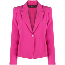 Fuchsia Polyester Suits & Blazer