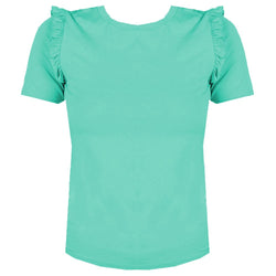 Green Viscose Tops & T-Shirt