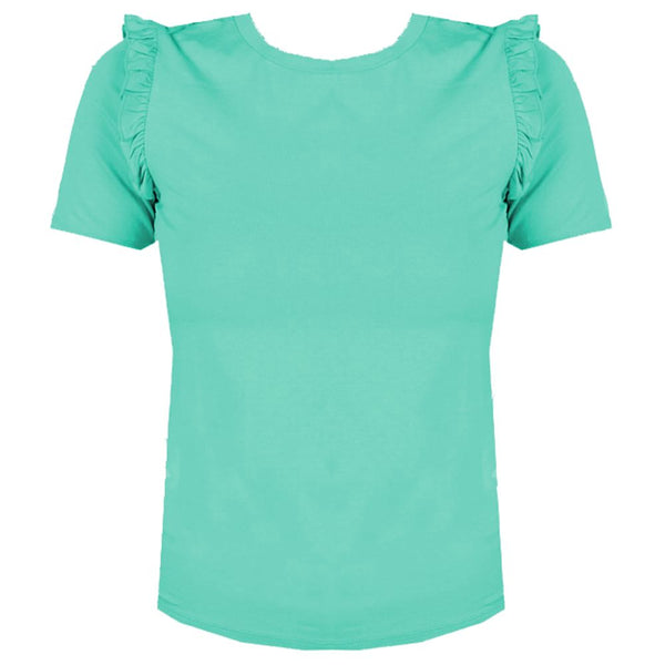 Green Viscose Tops & T-Shirt