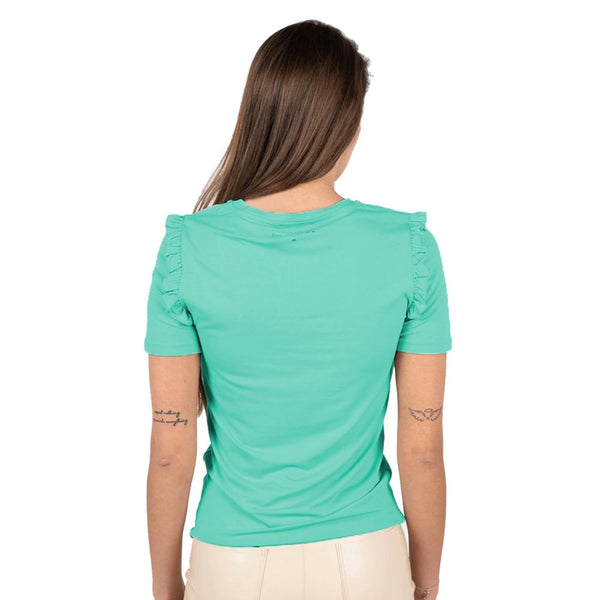 Green Viscose Tops & T-Shirt