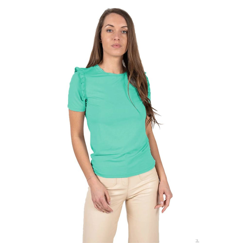 Green Viscose Tops & T-Shirt